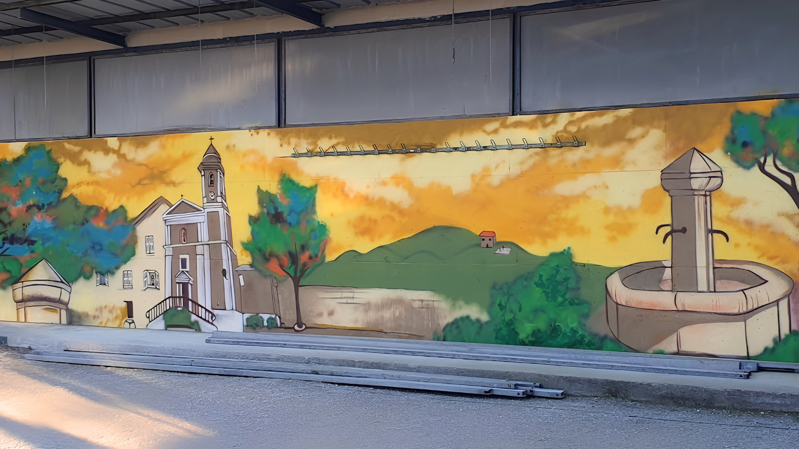 Fresque murale nice